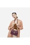 Charles Keith Chain Shoulder Bag Diamond Bag Purple